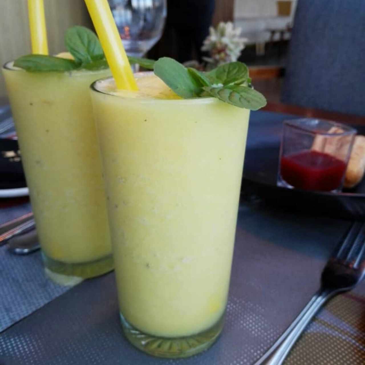 Excelente jugo de parchita. 