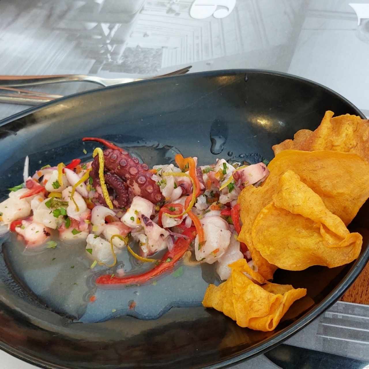 Ceviche. 