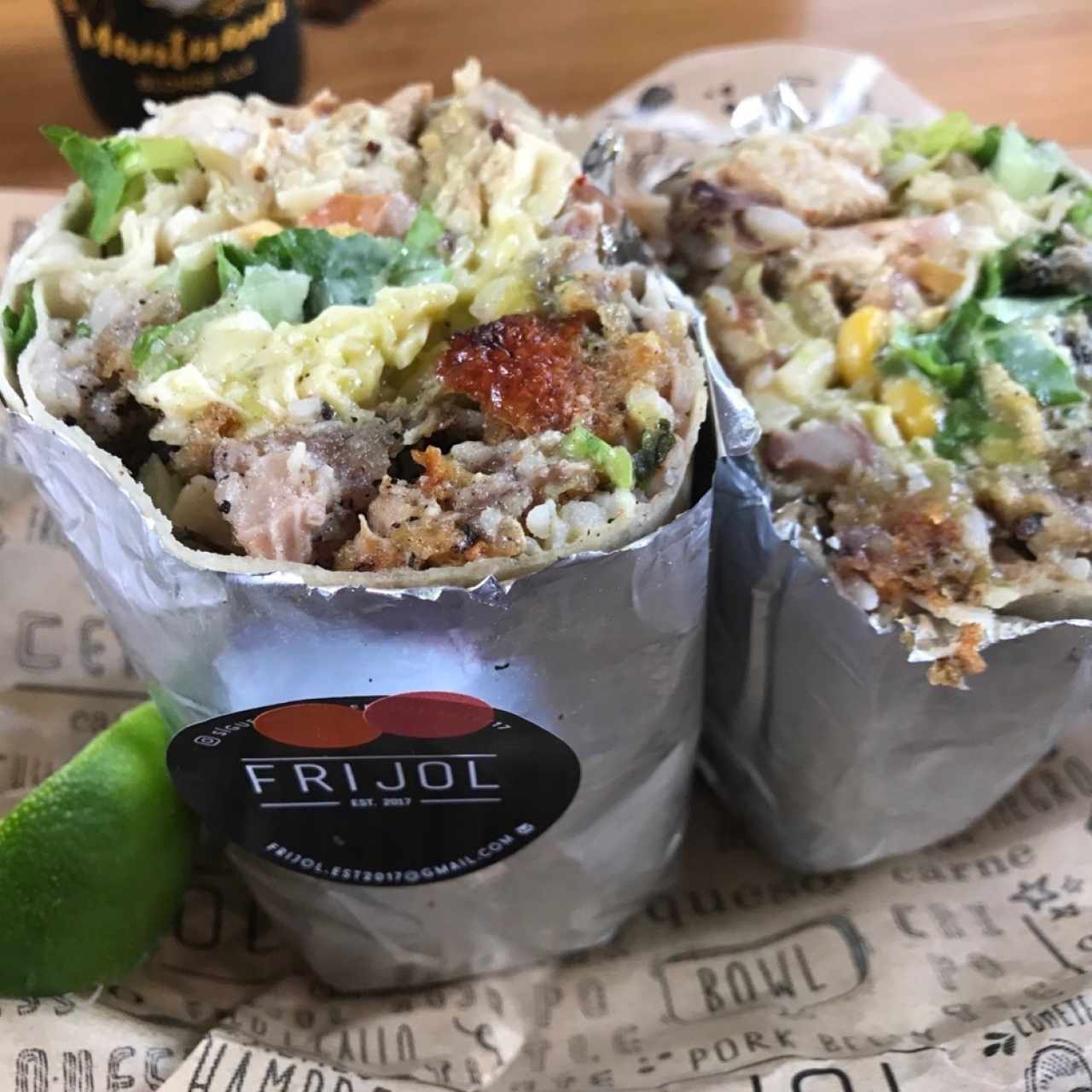 Burrito de pork belly