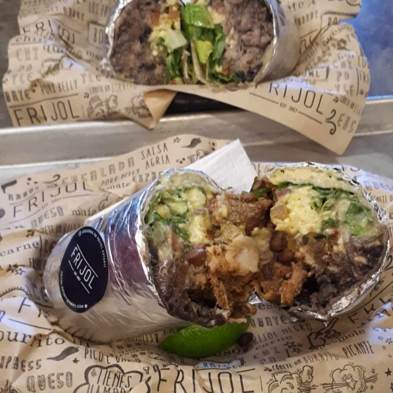 Burrito Mixto y de Pulled Pork