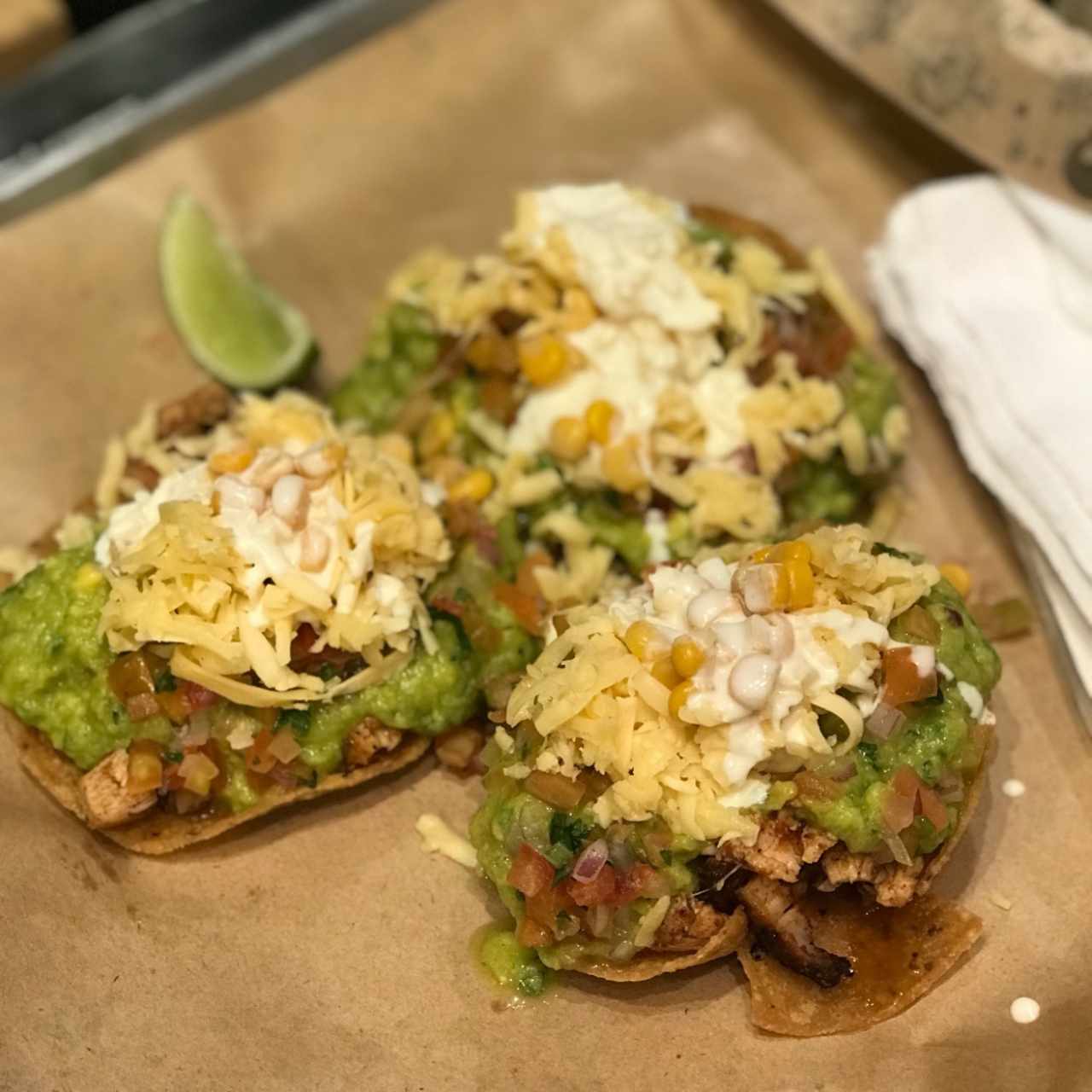Tostadas de Pollo