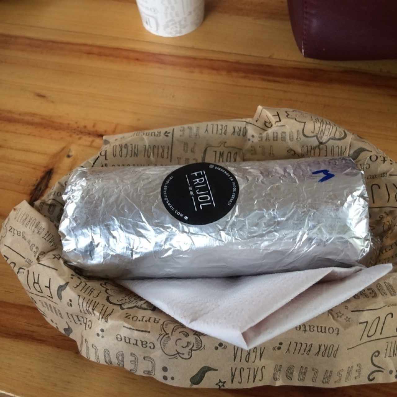 burrito de pork belly y pollo