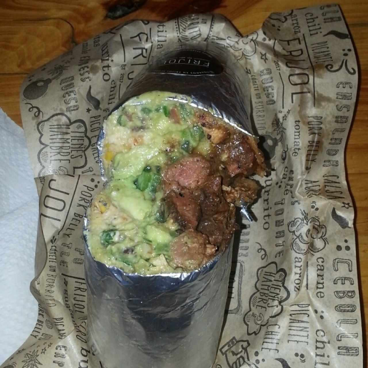 Burrito Mixto de Carne y pollo 