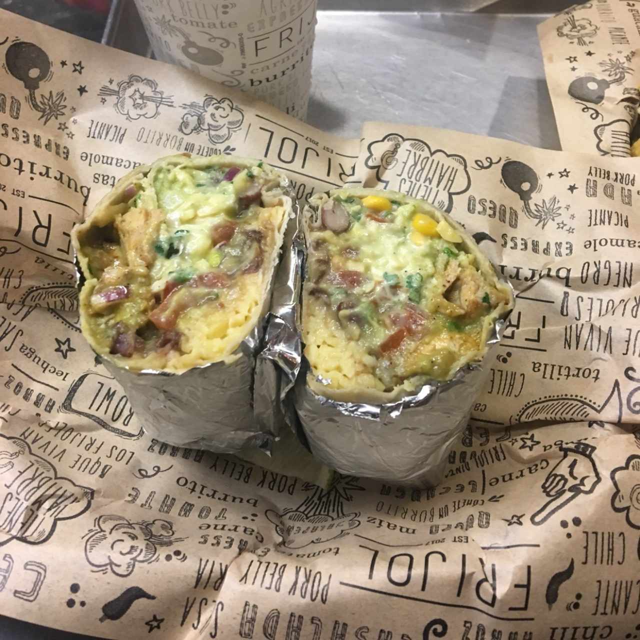 burrito de pollo