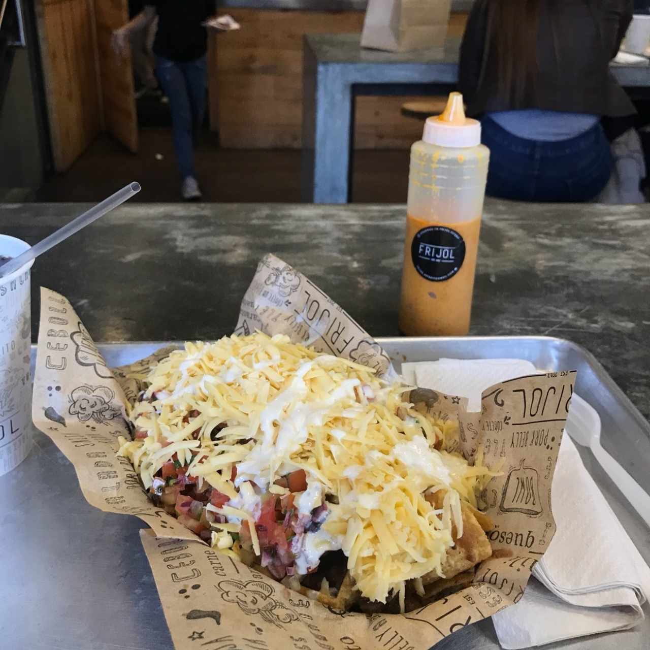 Nachos con chili