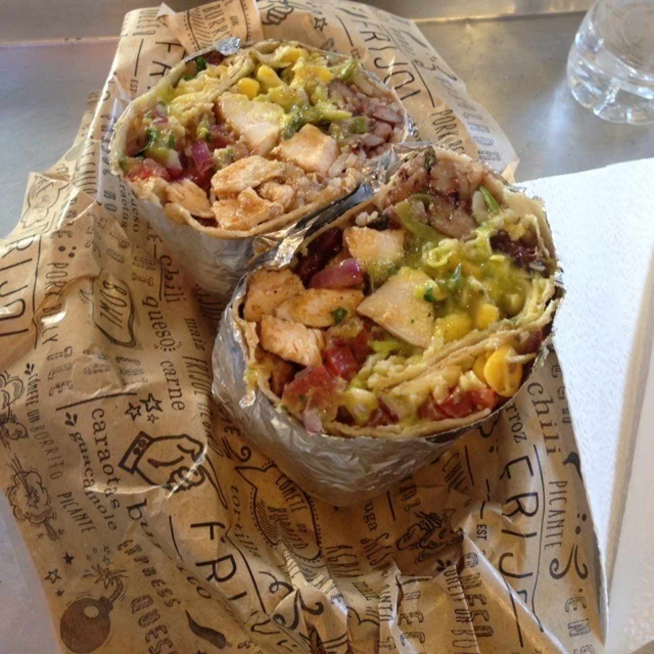 Chicken burrito