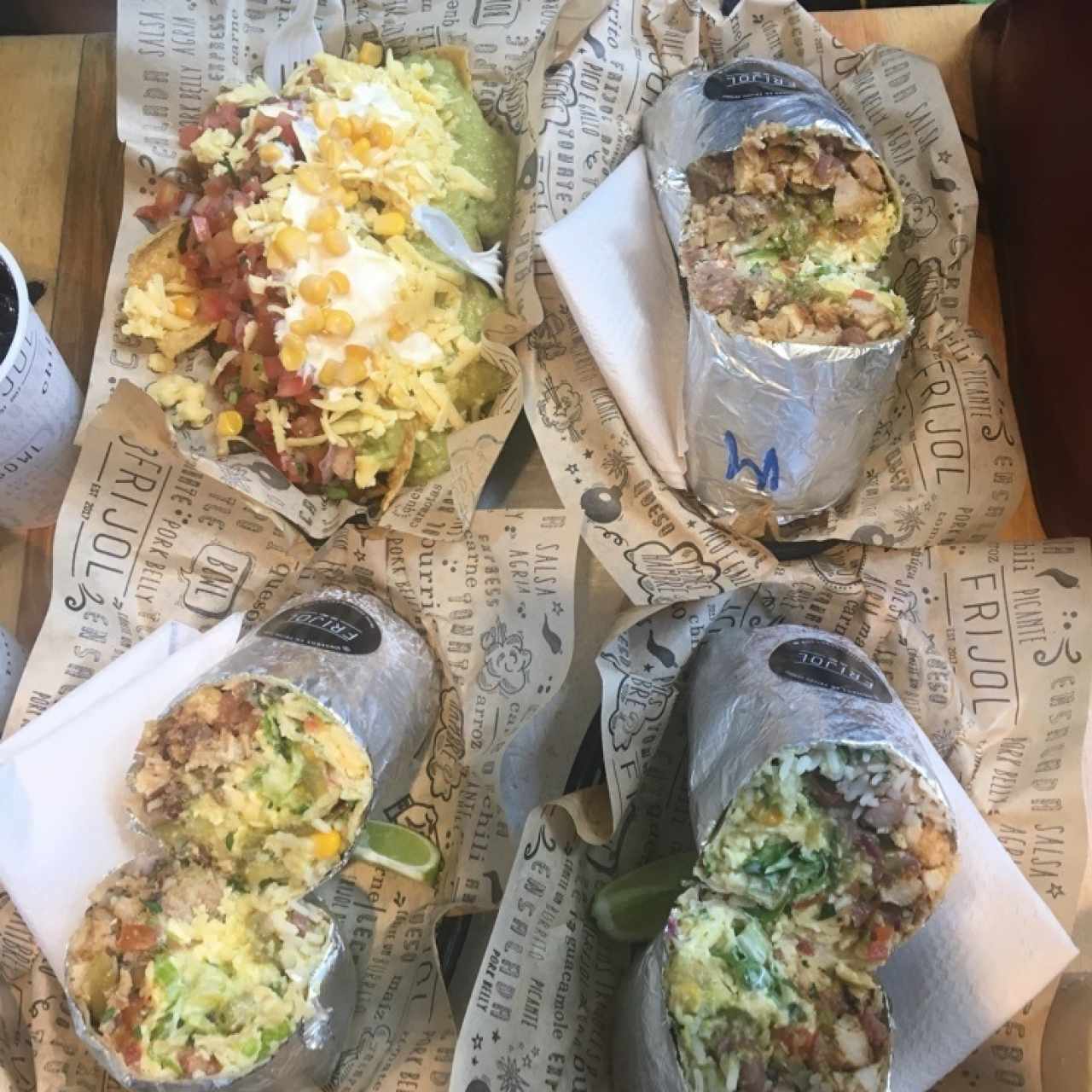 burritos y tortilla