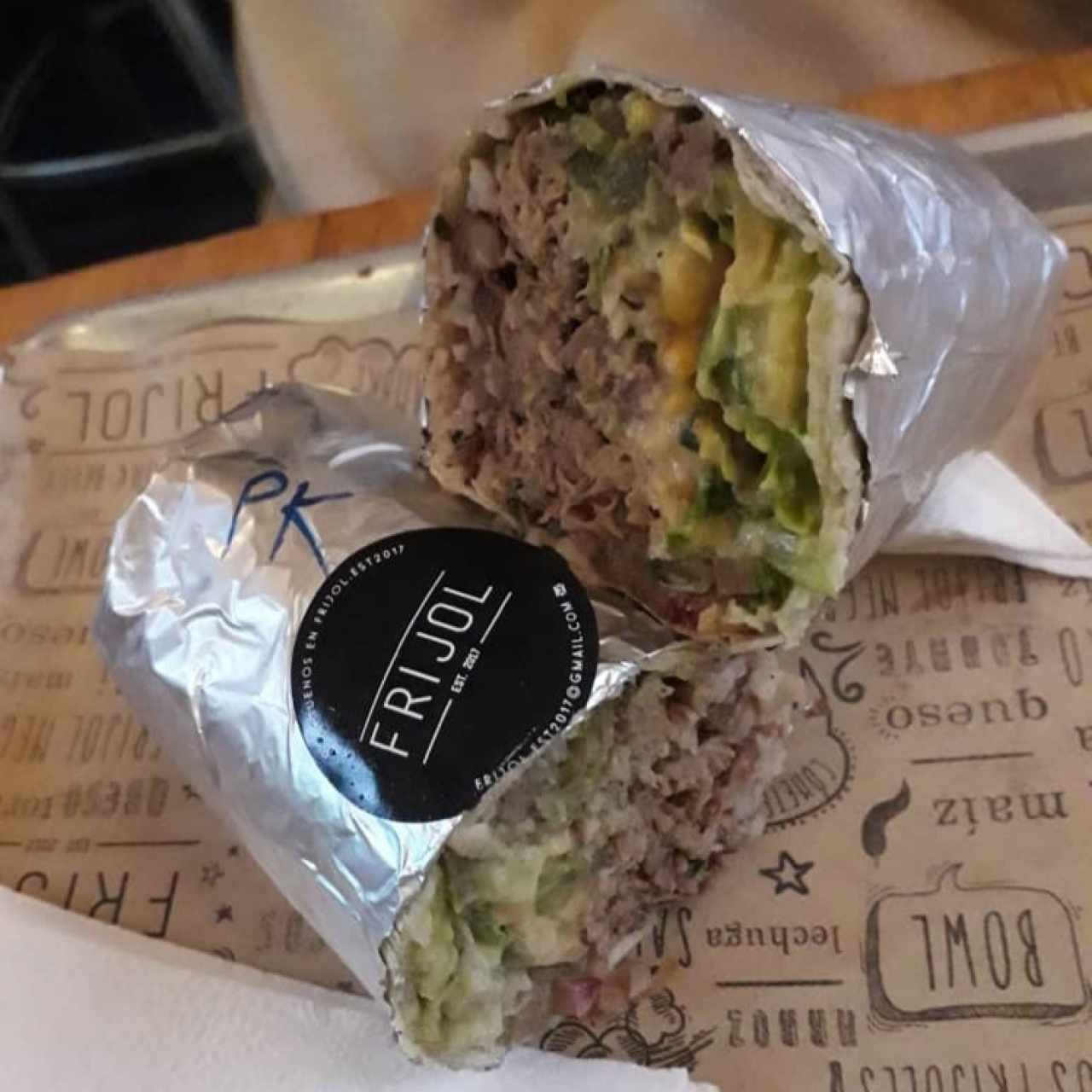 Burrito de pernil 