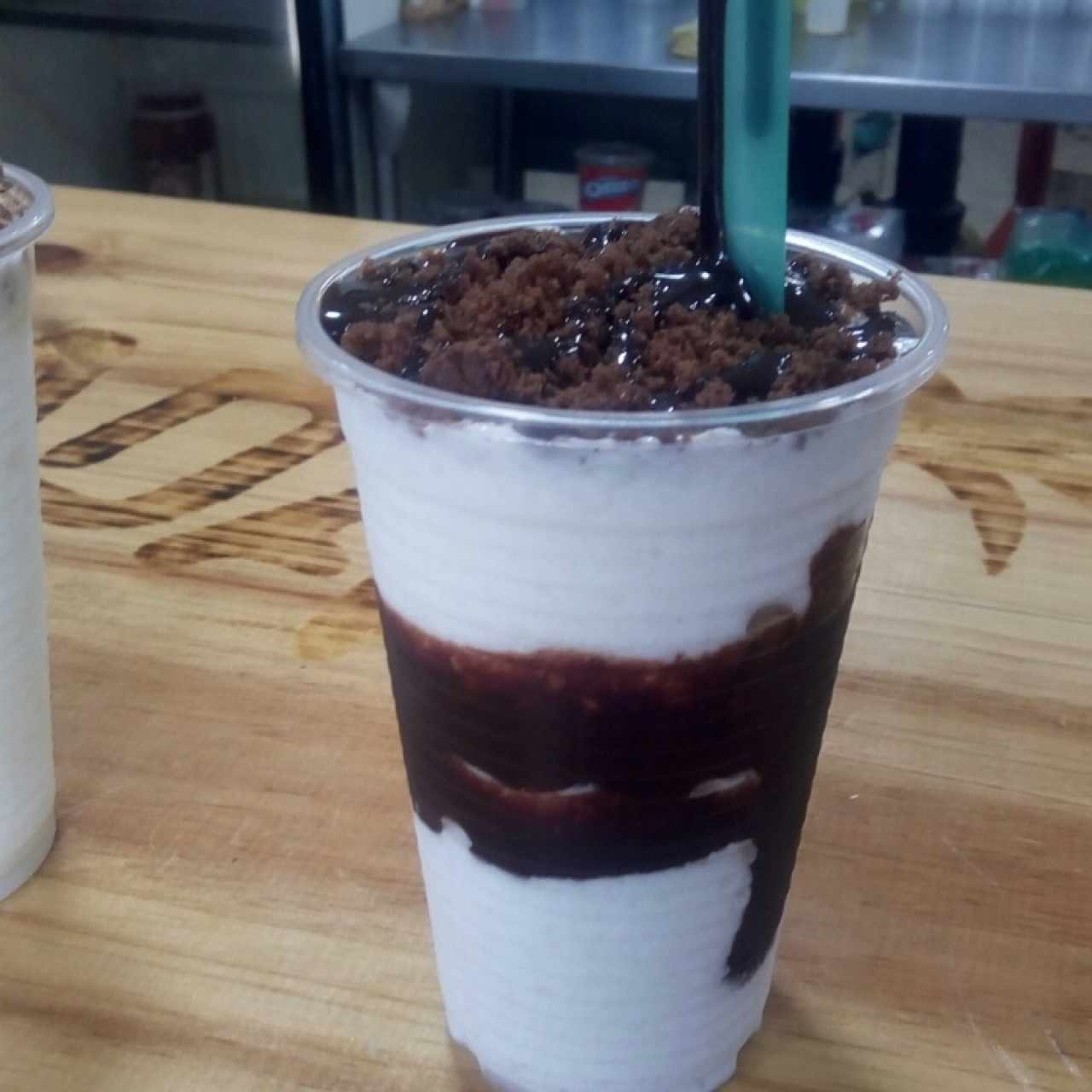 cocada con brownie