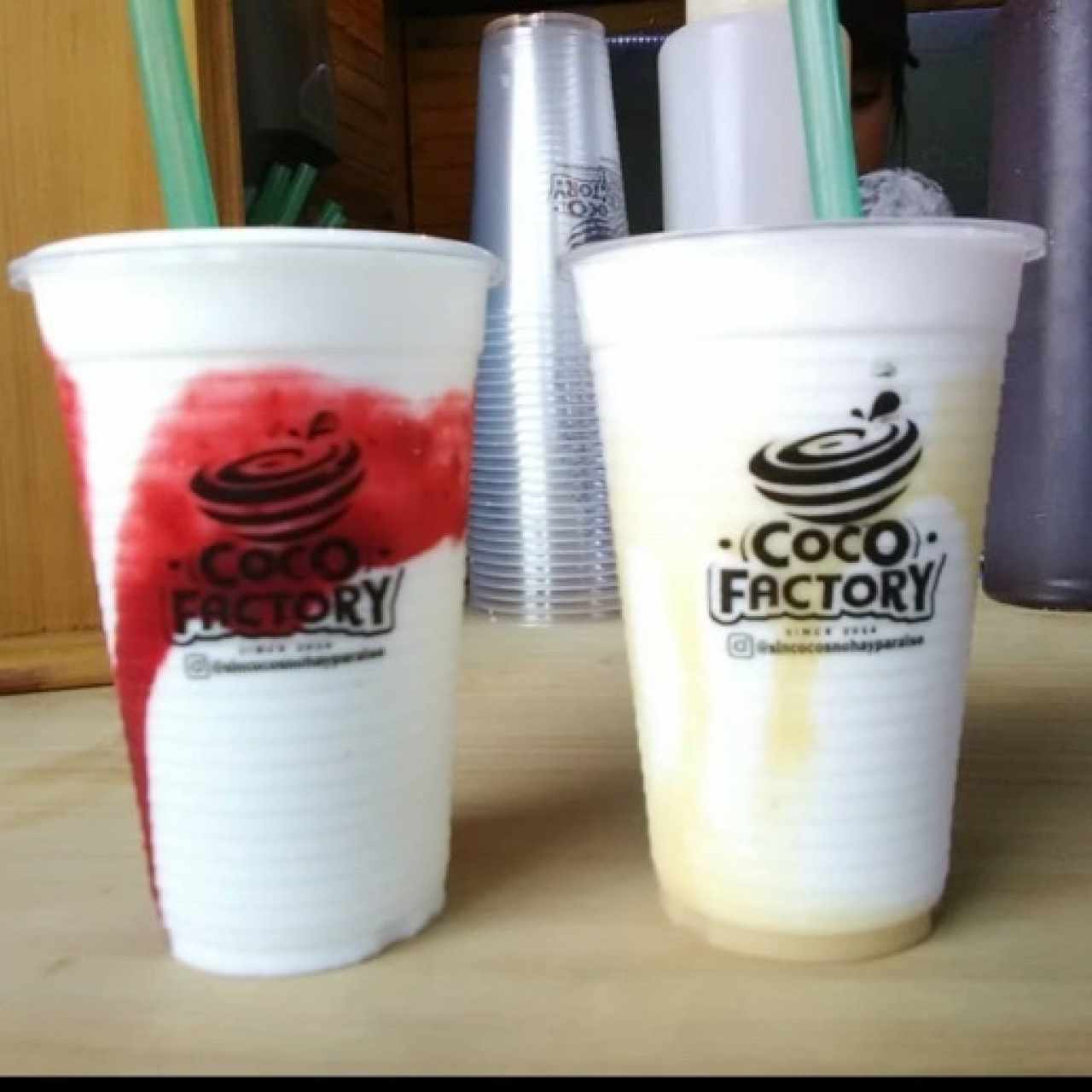 Cocadas con Sirop Fresa & Leche Condensada