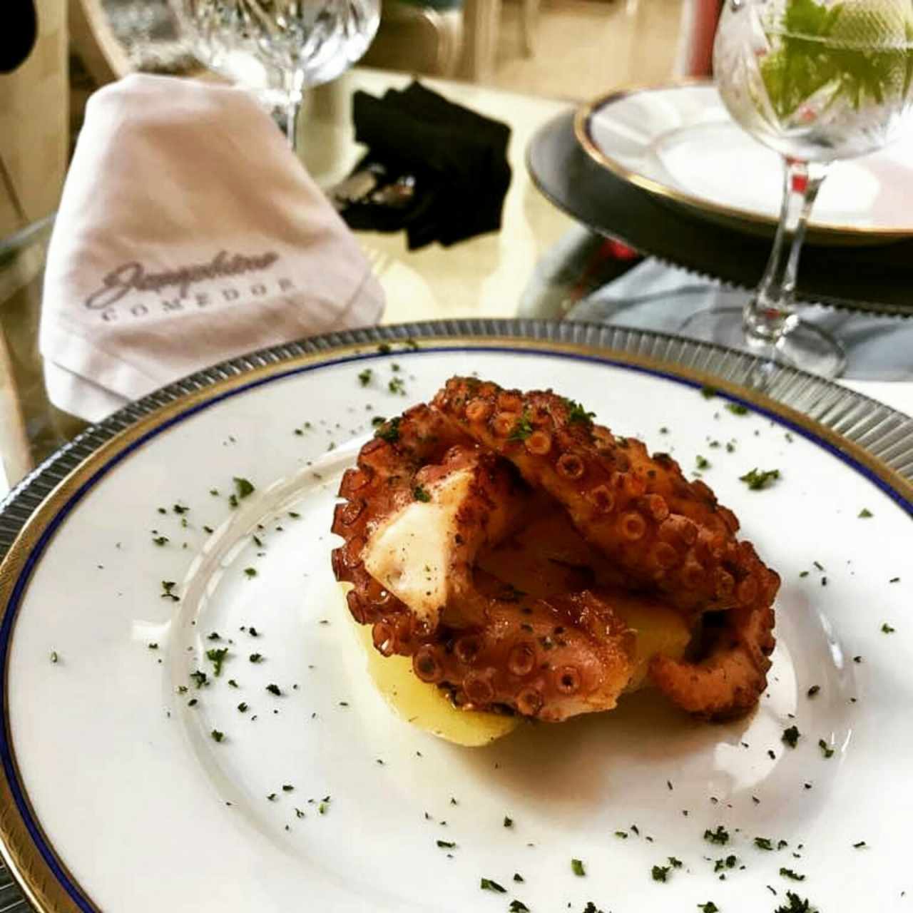 Tentáculos de pulpo con Paprika