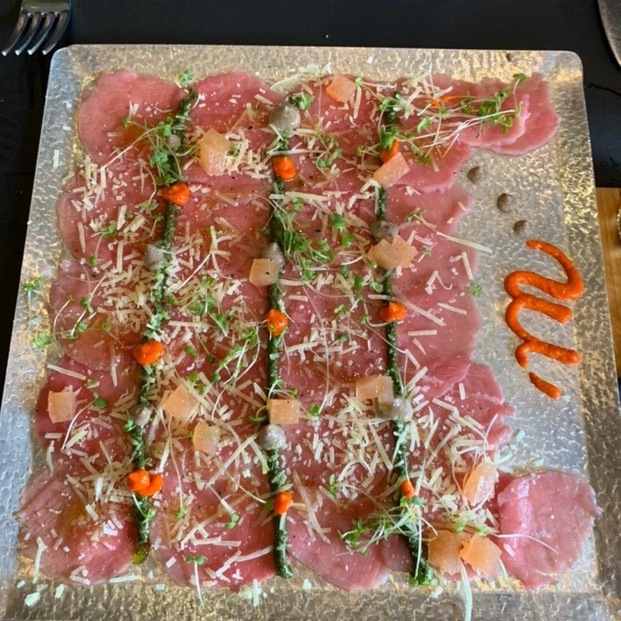 Carpaccio de entrada 