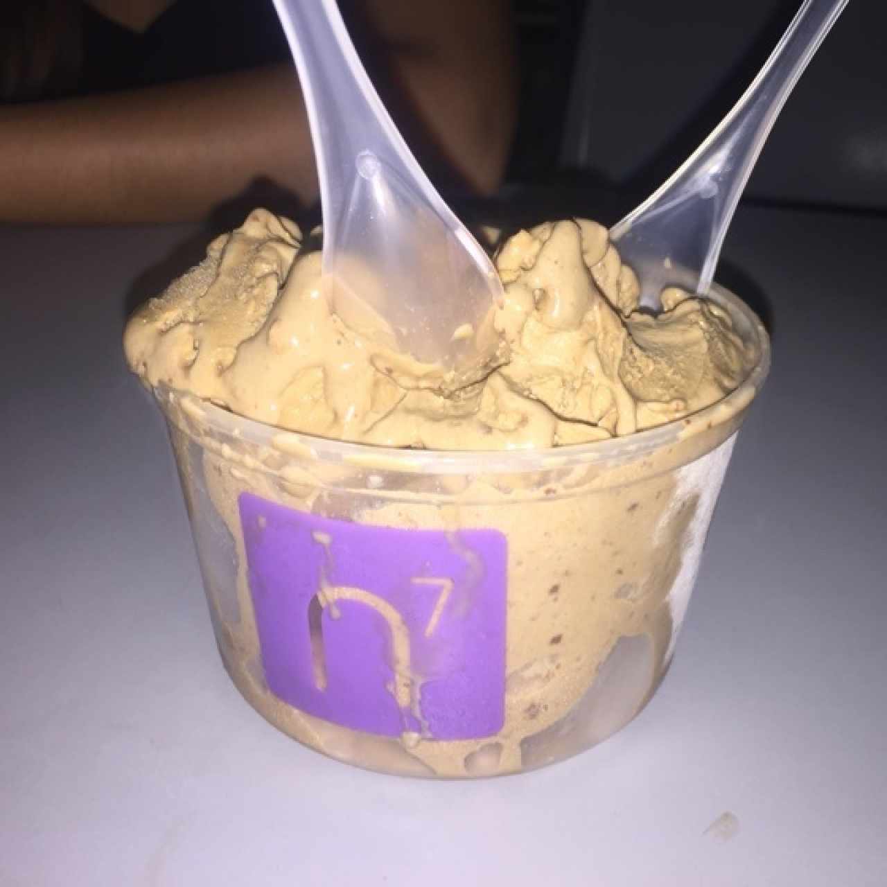 Helado de café + pirulin 