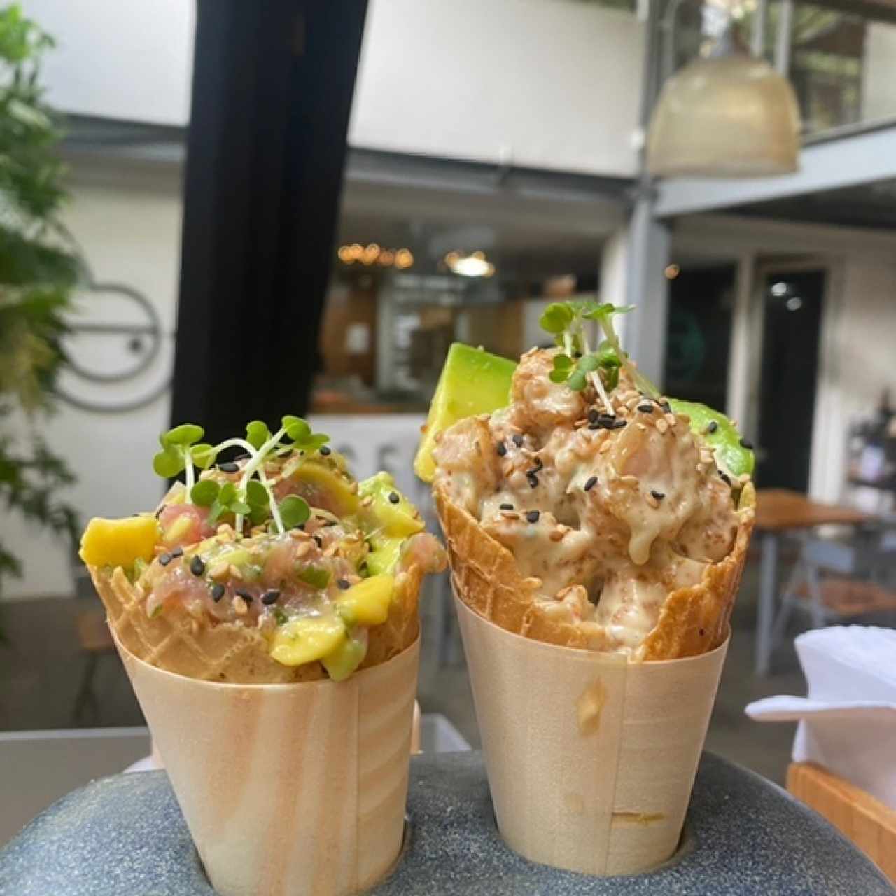 Barquillas de Atun y Salmon (no estan en el menu) 