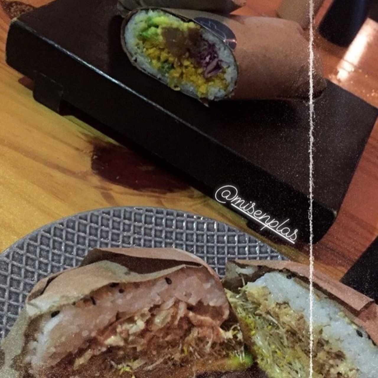 Spicyrrito (arriba) Truffleburger (abajo)