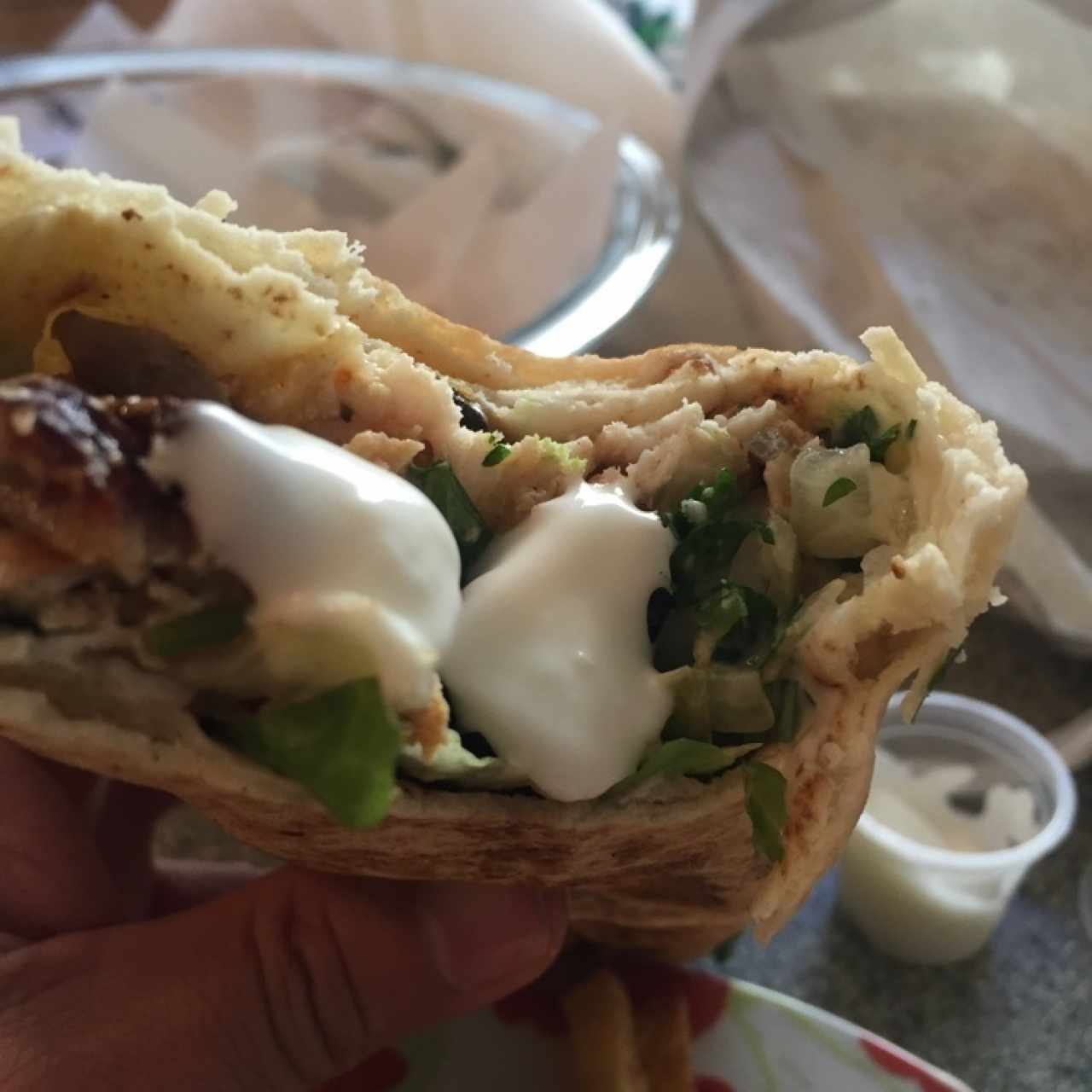 La salsa de ajo, es demasiada buena...!