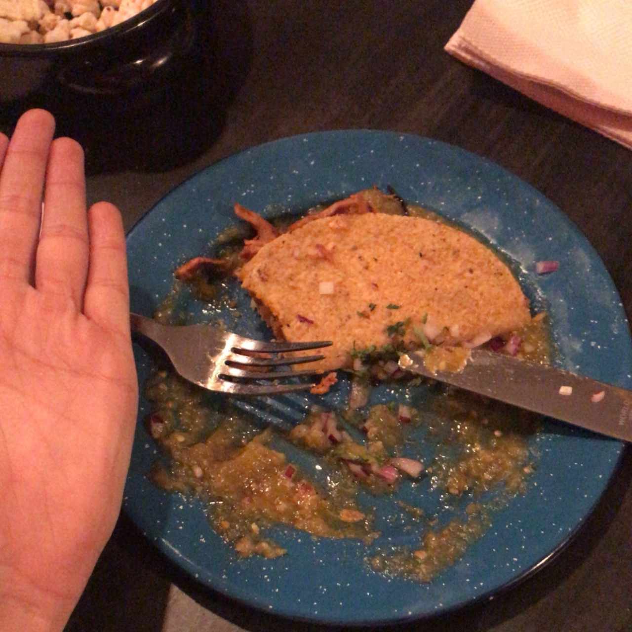 gringa al pastor (sirven 2 pero, se aprecia el tamaño)