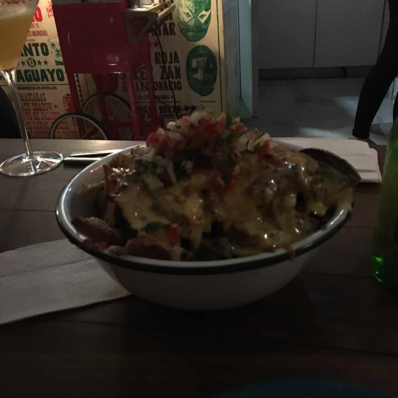 Nachos con Chili y Queso Fundido