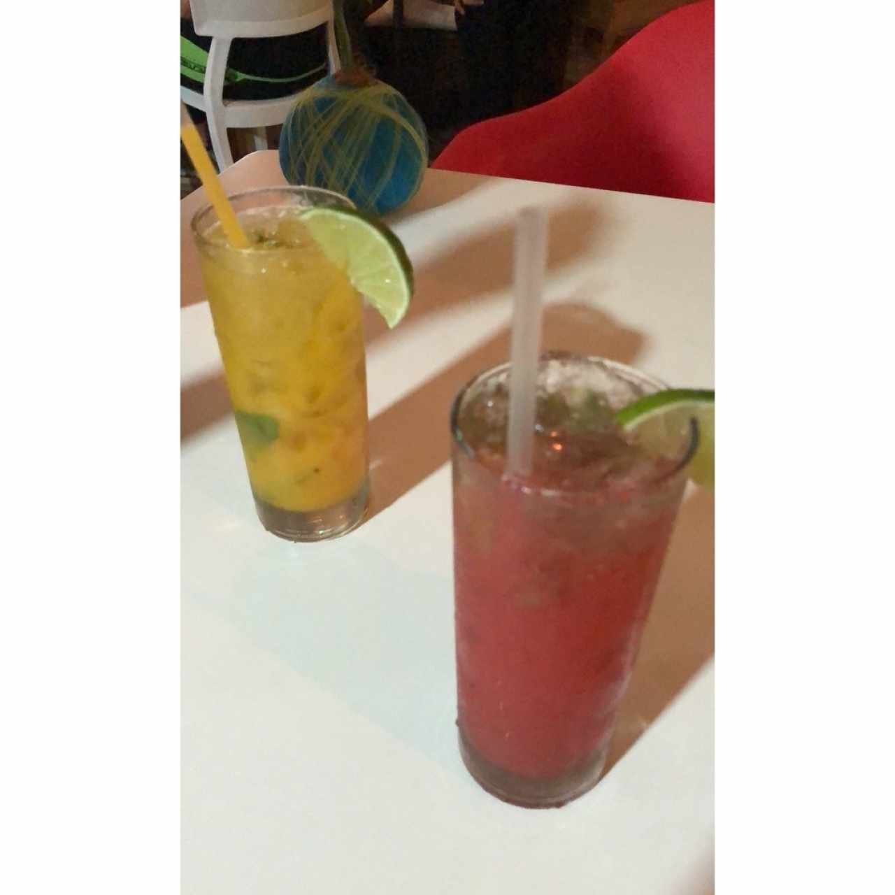 Mojitos de mango y fresa