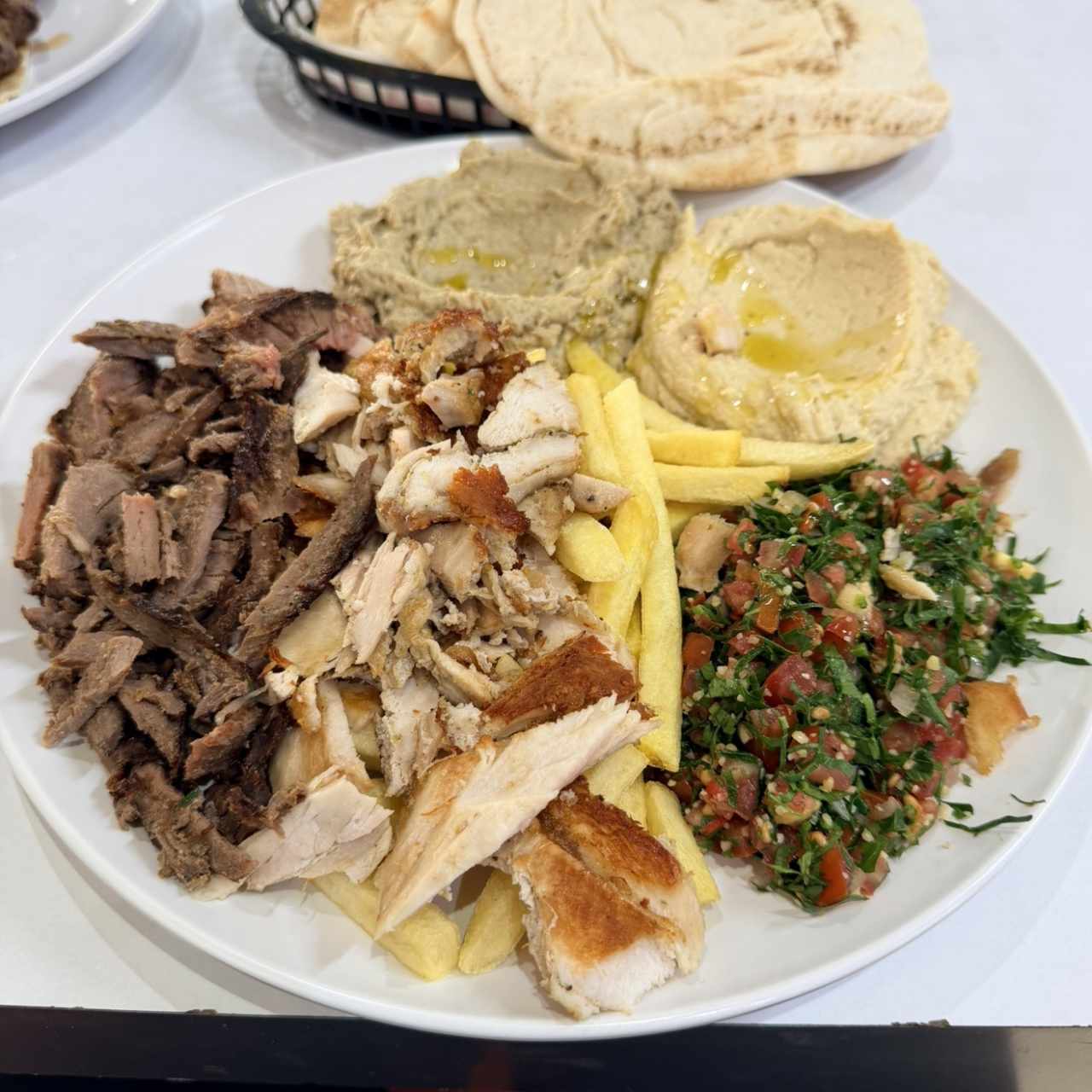 Plato de shawarma
