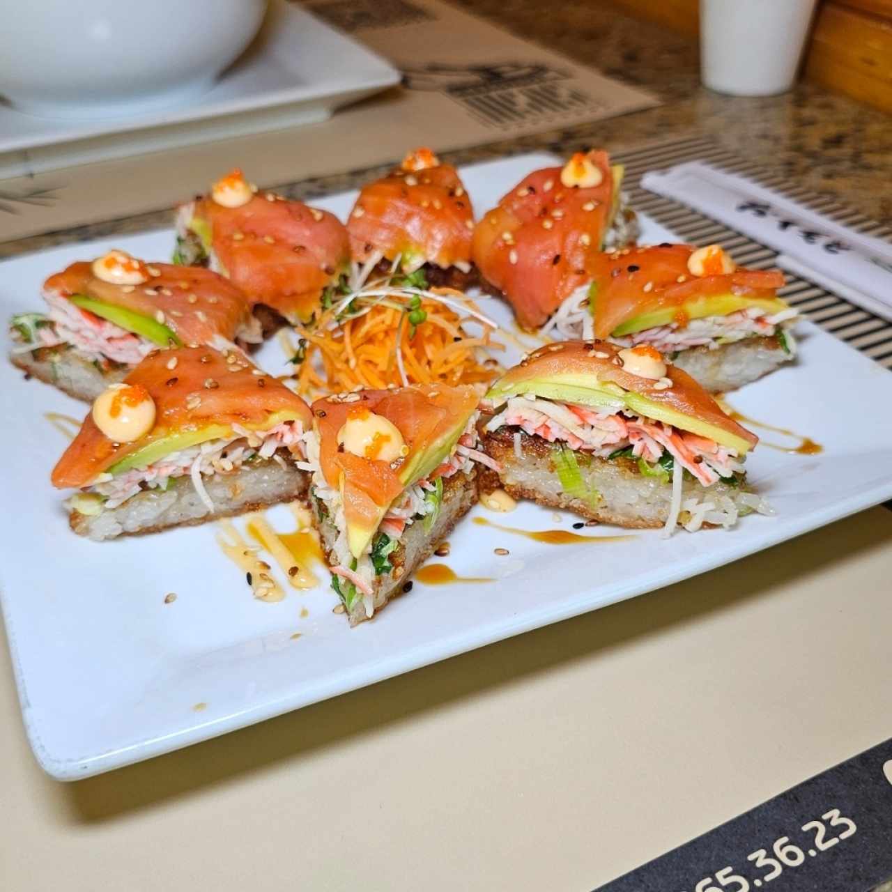 Sushi Pizza Salmón Ahumado 