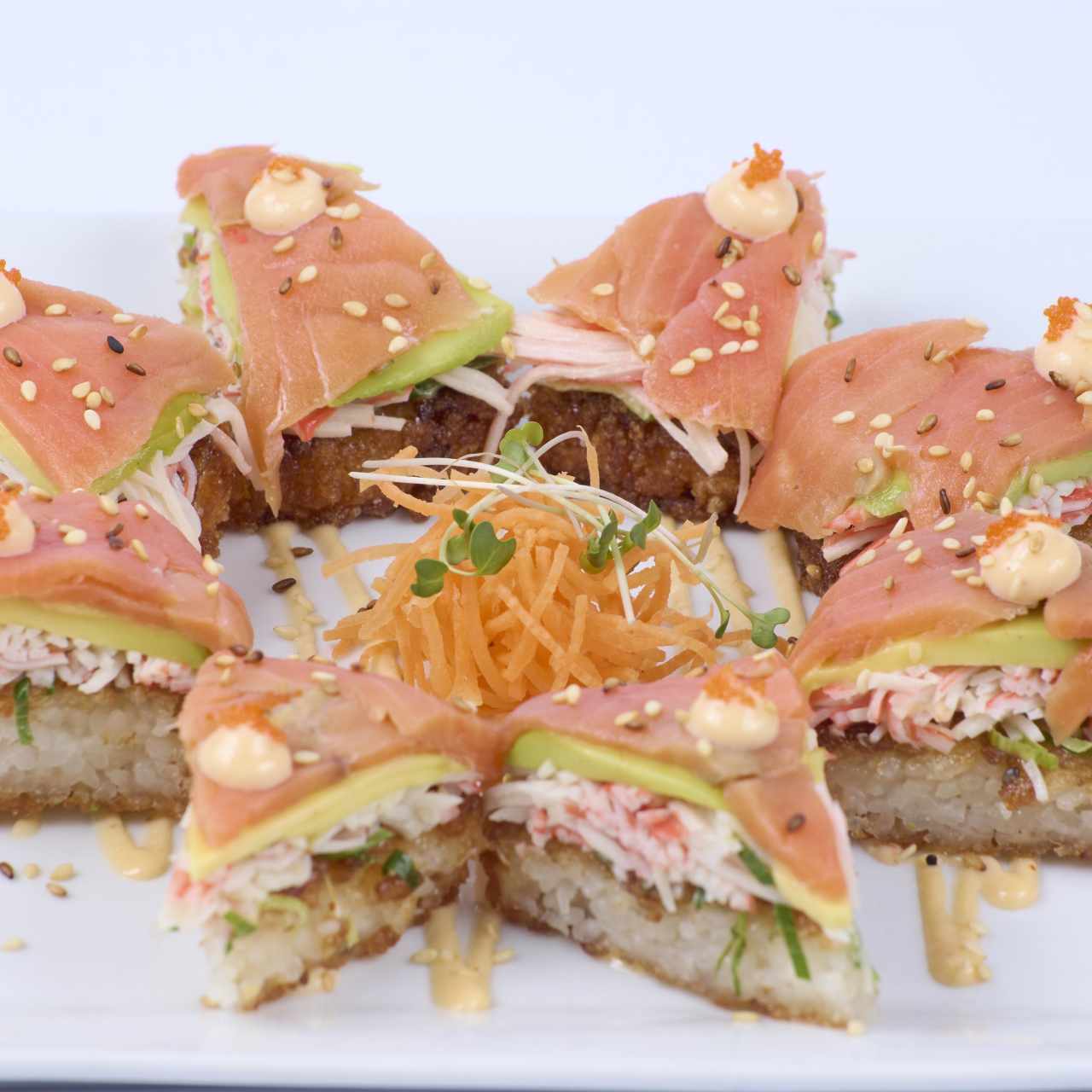 Sushi Pizza Salmon Ahumado