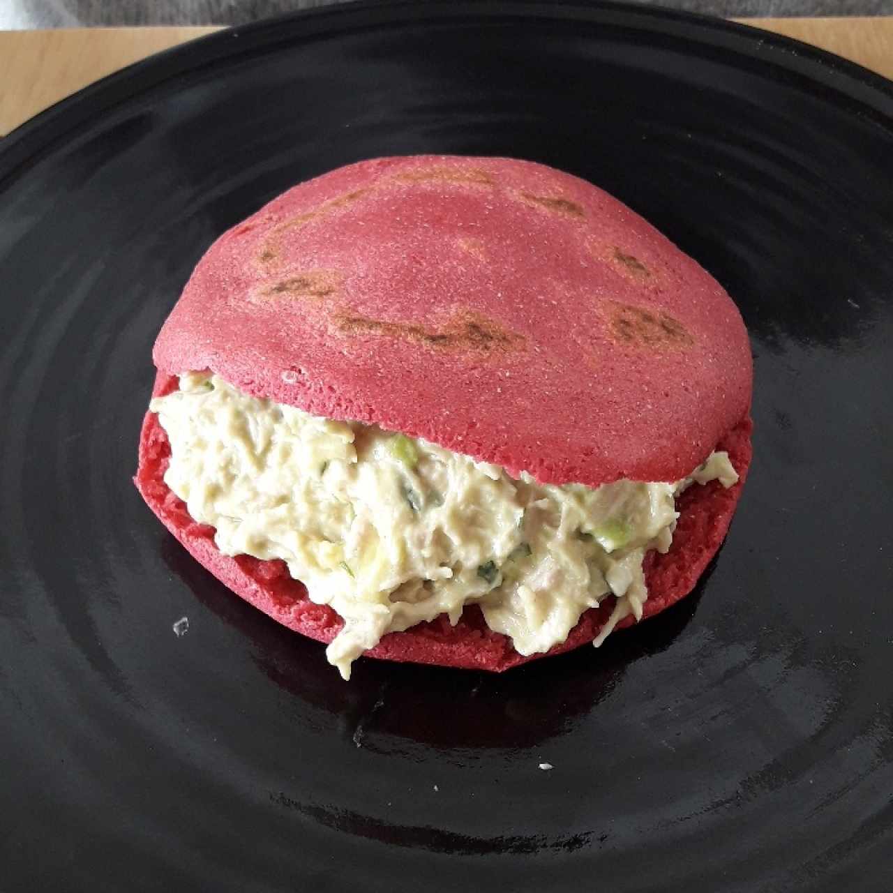 Masa de remolacha rellena de Reina Pepiada