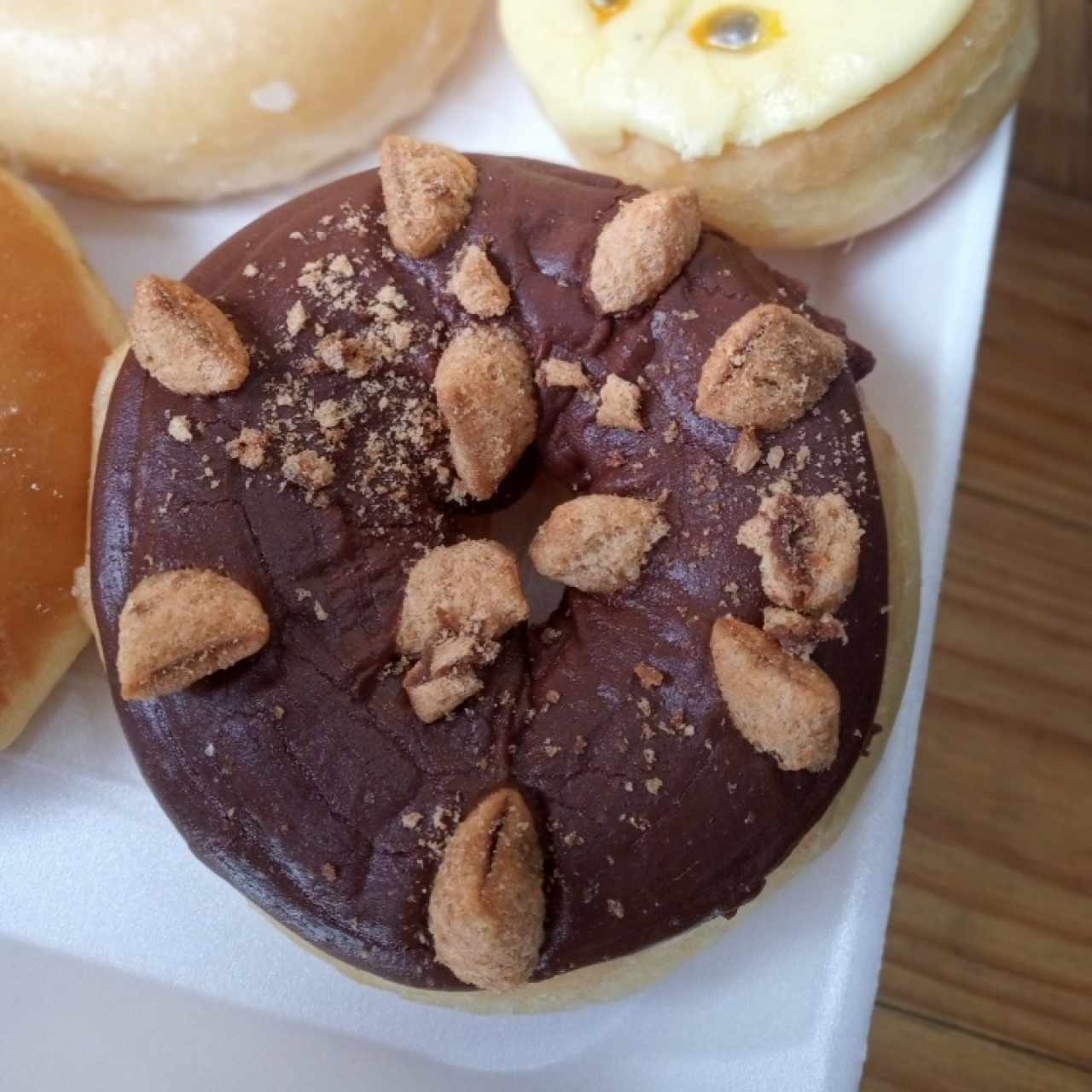 glaseado de chocolate cubierta de flips