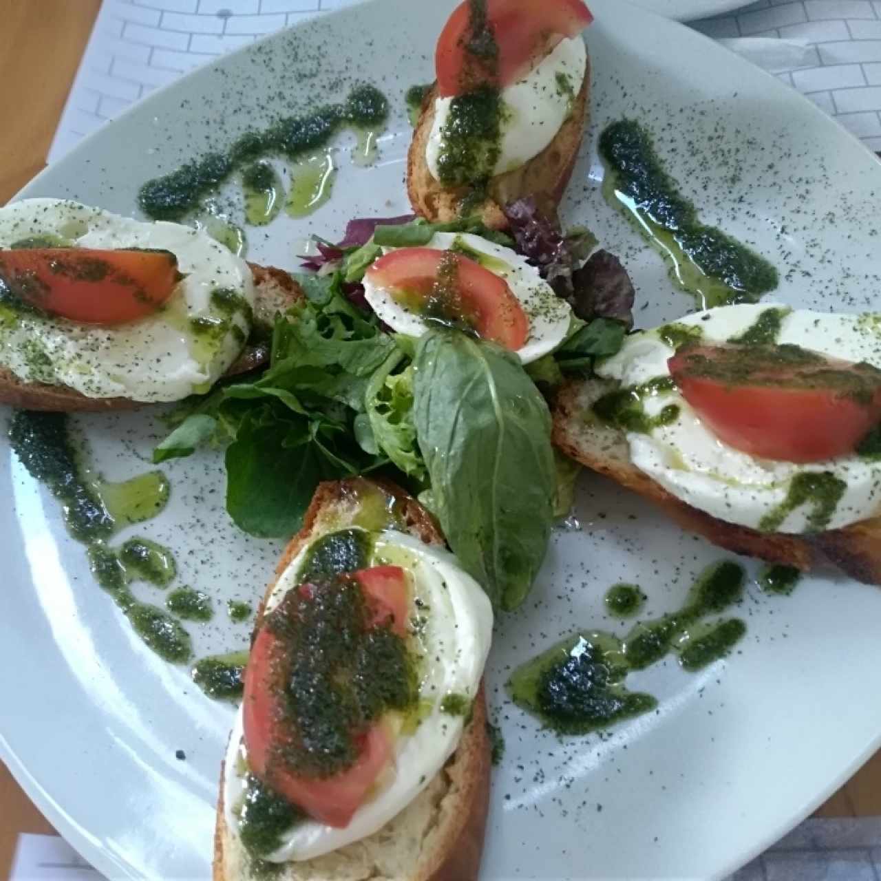 bruschetta de mozzarella 