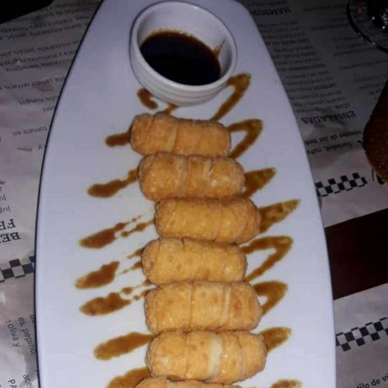 Tequeños con melasa