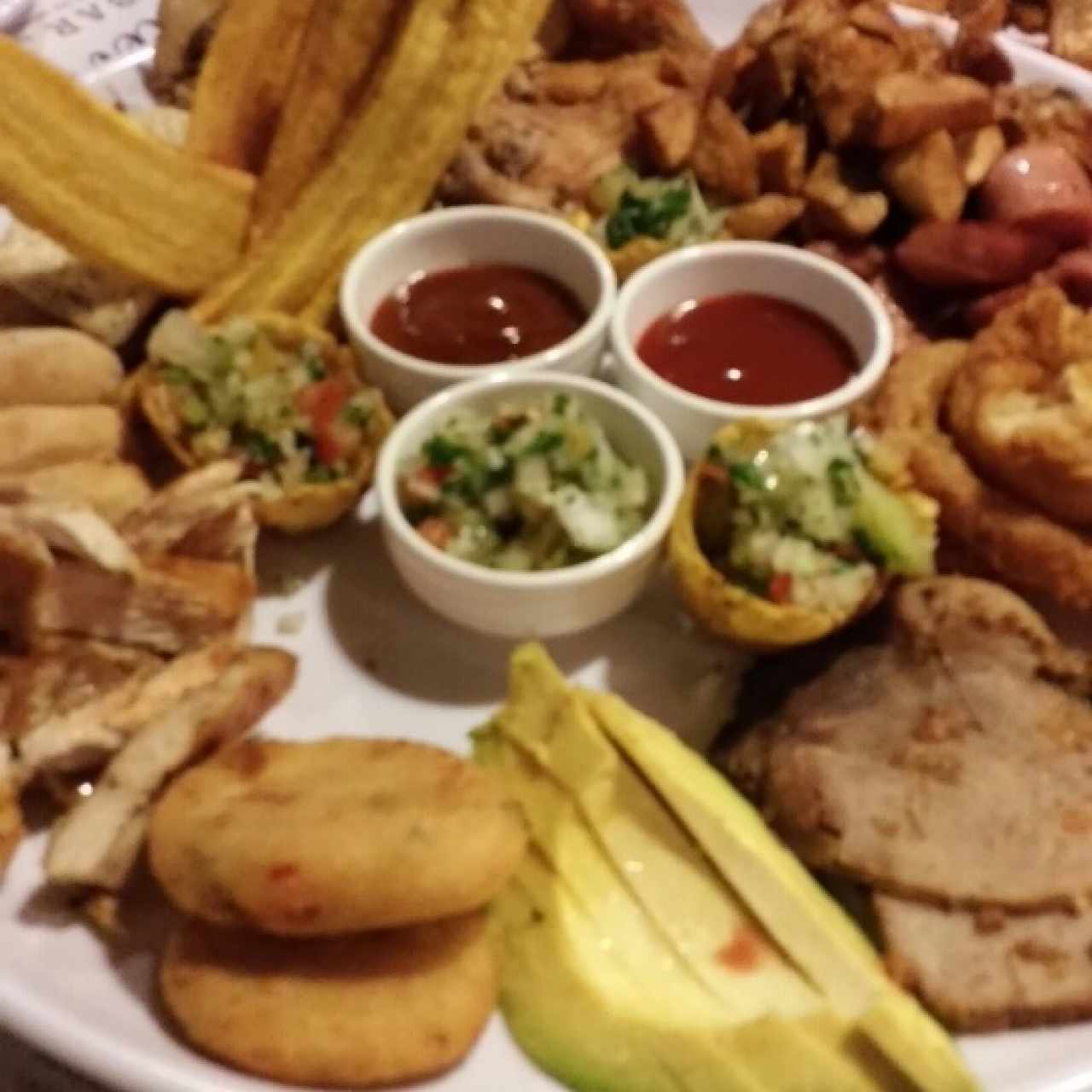 plato de degustación para tres 