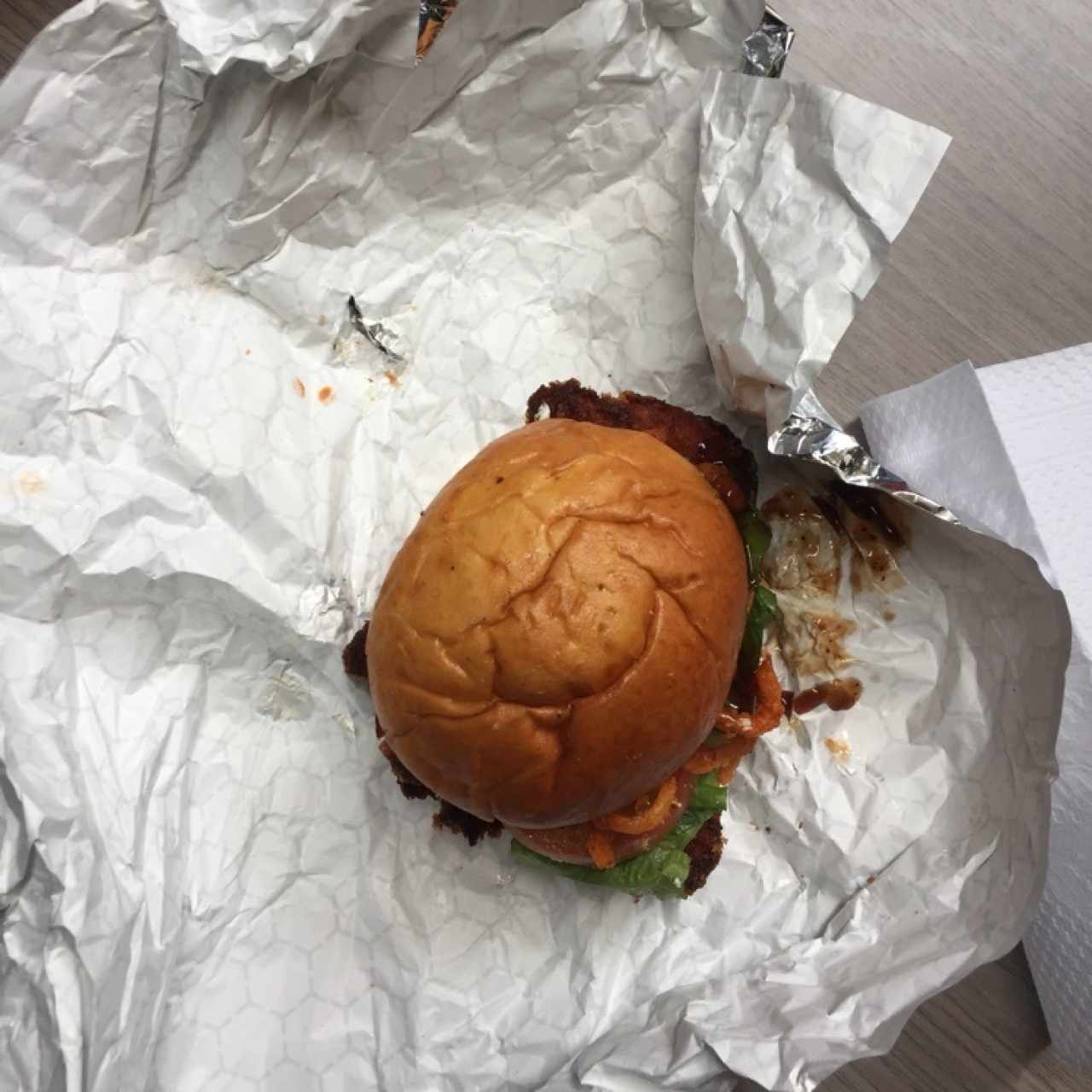 hamburguesa de pollo