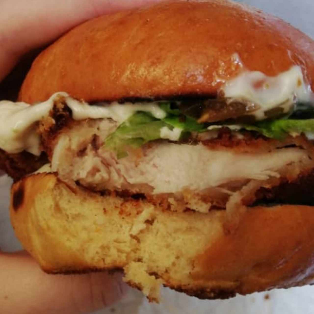 hamburguesa de pollo