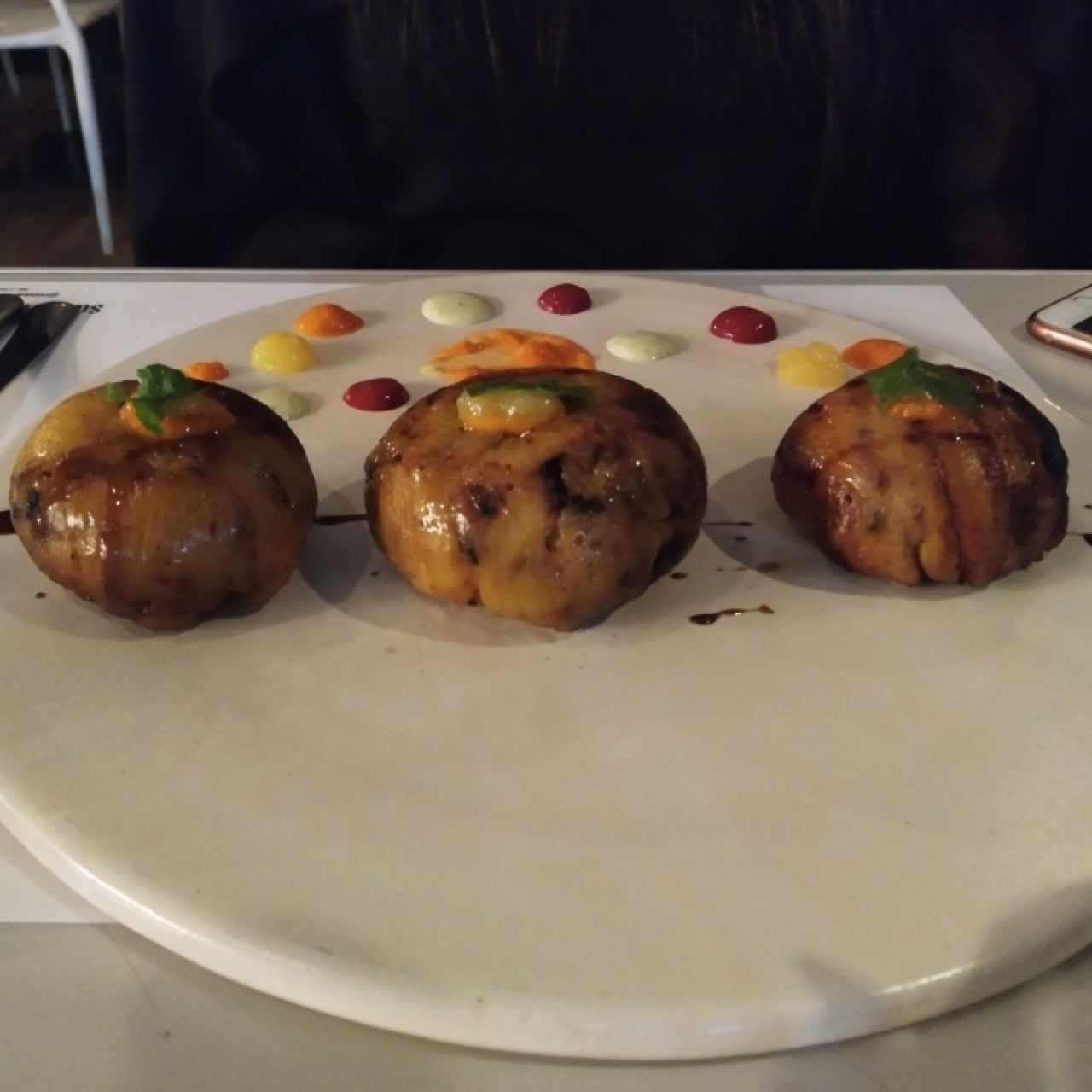 Esferas de pastel de chucho