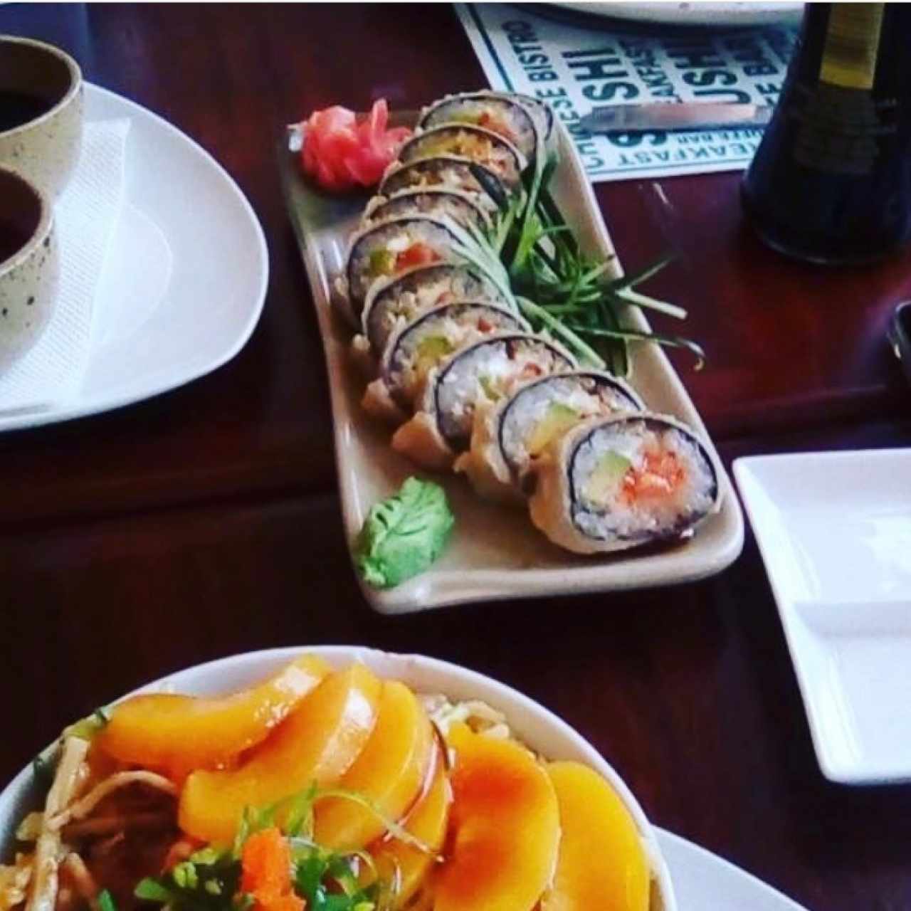 Tiger Especial y Ensalada Beijing.  la mejor comida japonesa de caracas 100% recomendada