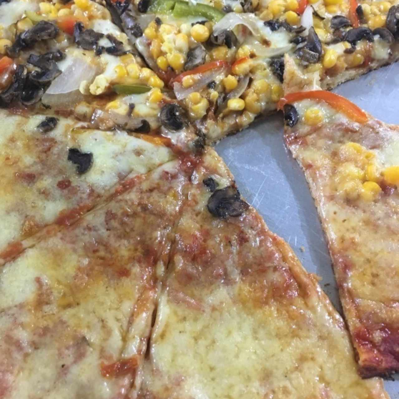 mitad margarita y vegetariana