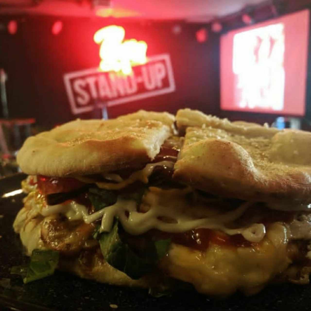 Pizpa hamburguesa. Una delicia!