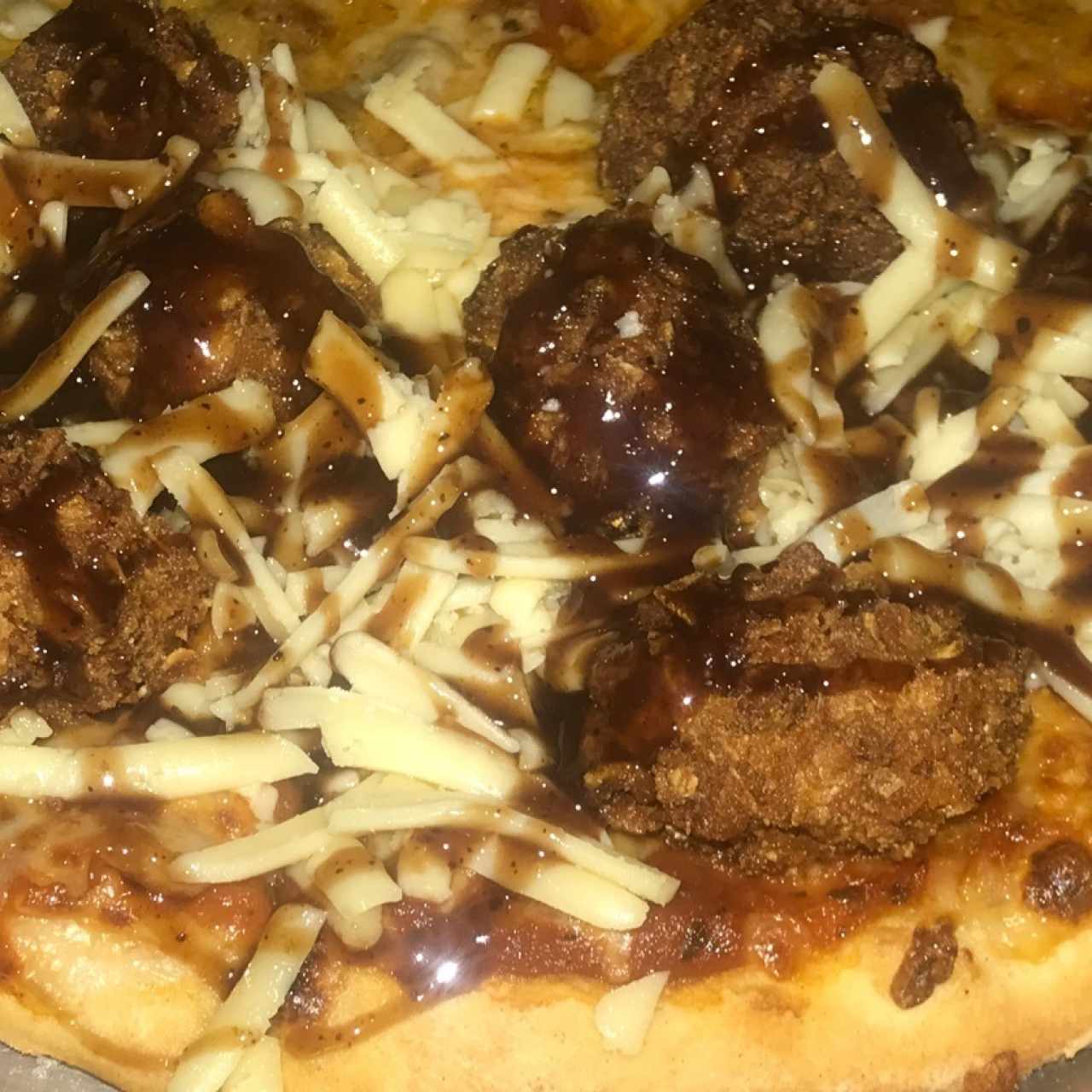 pizza de pollo crispy