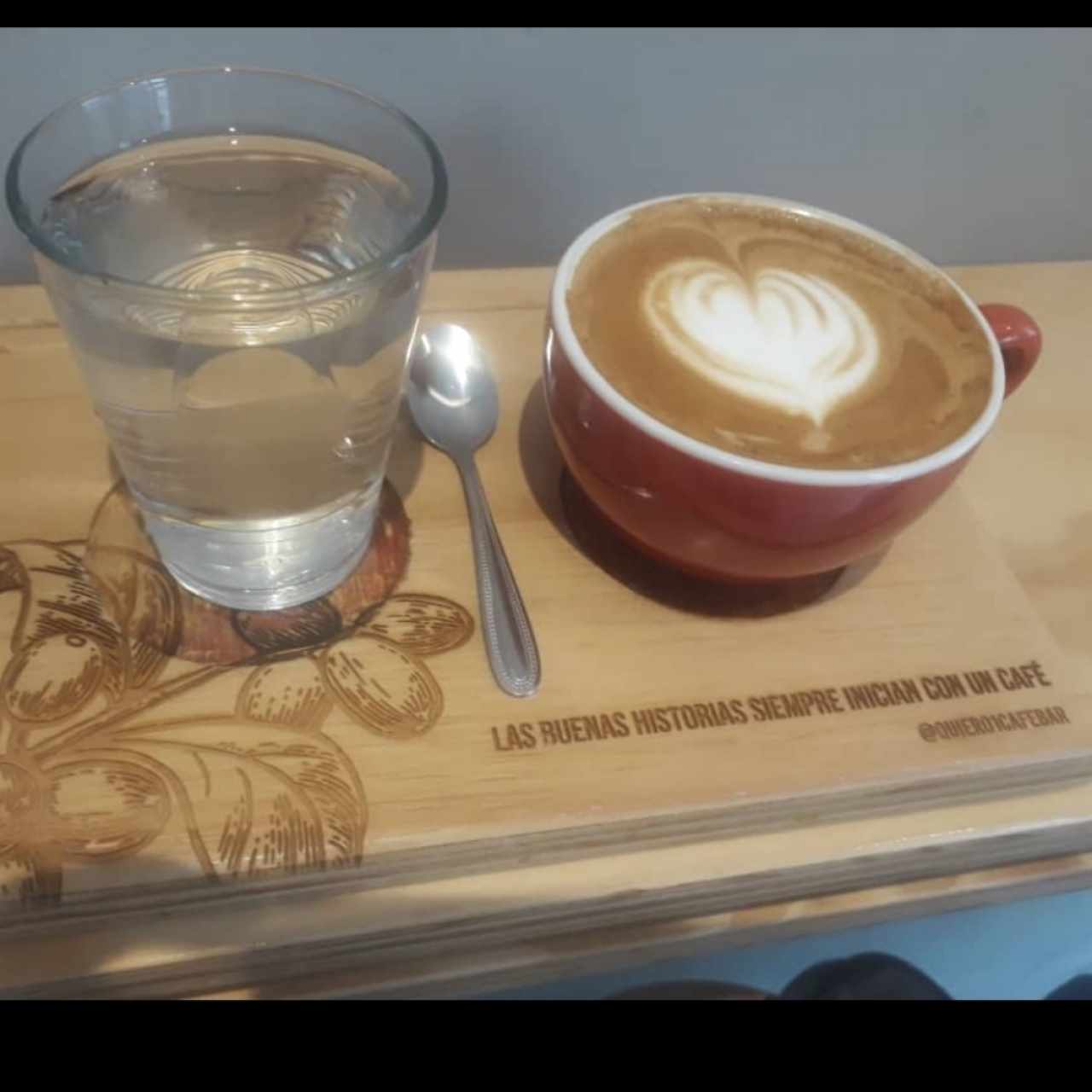 café con leche grano de Caripe con miel 