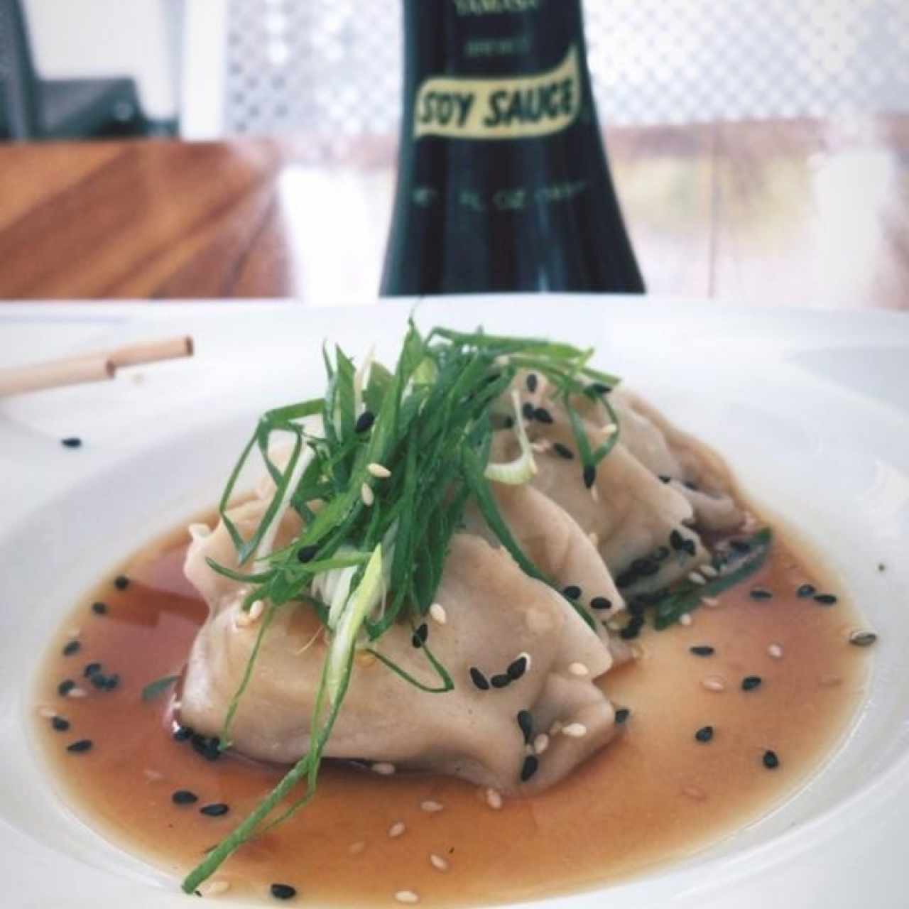 Gyosas de cerdo y vegetales.