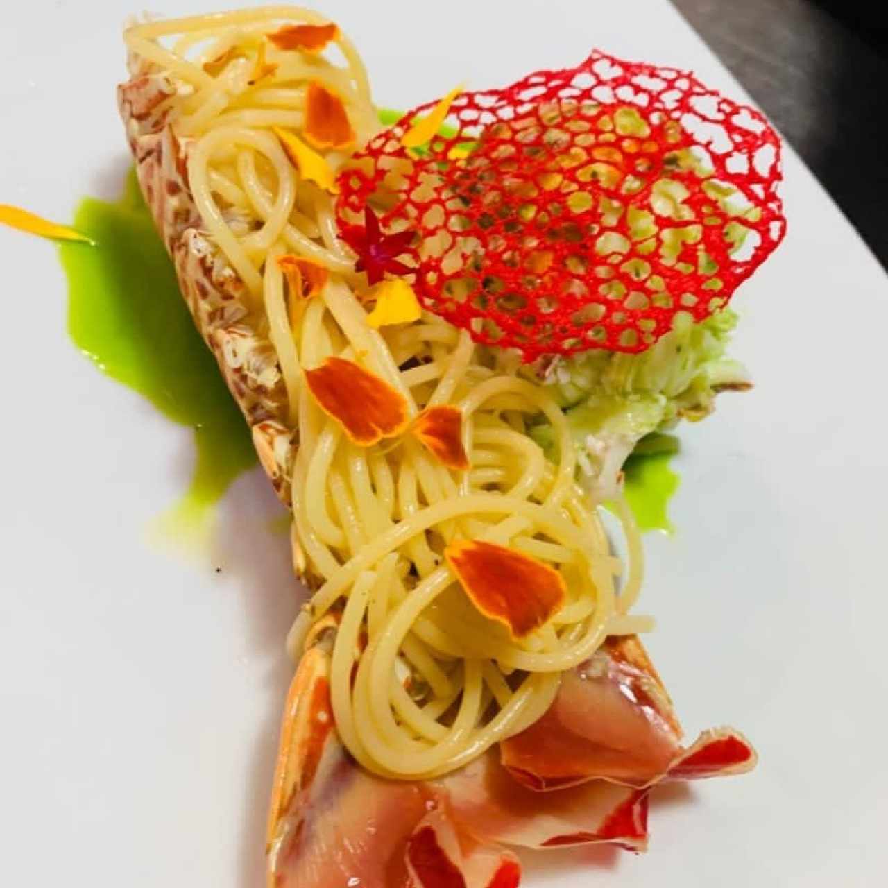 spaghetti a la langosta