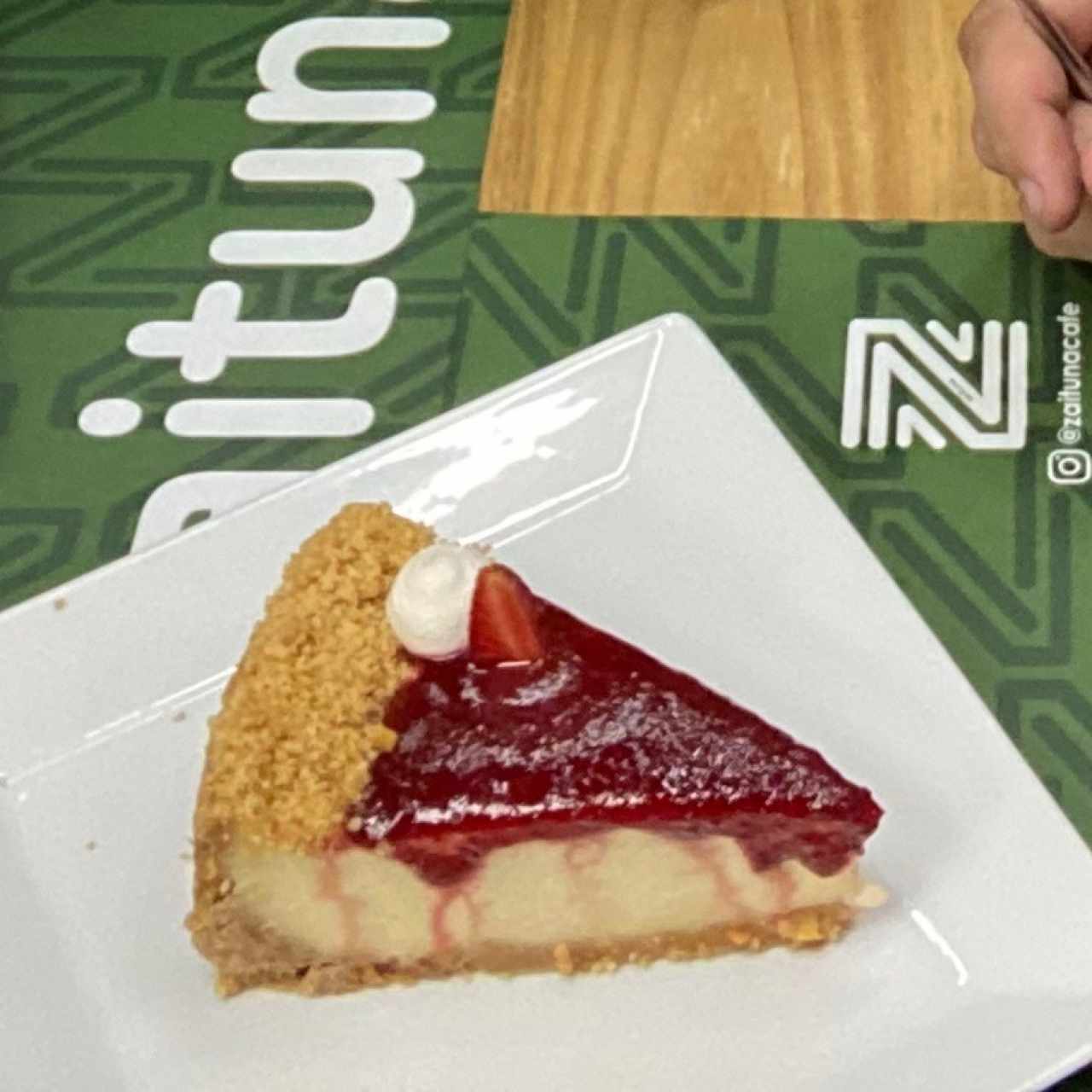 torta de queso de fresa 