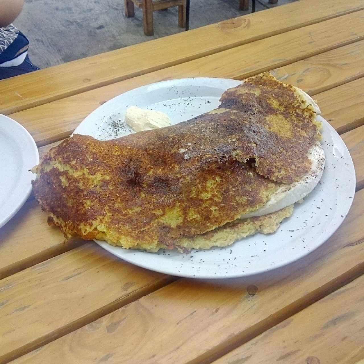 Cachapa con queso (son gigantes)