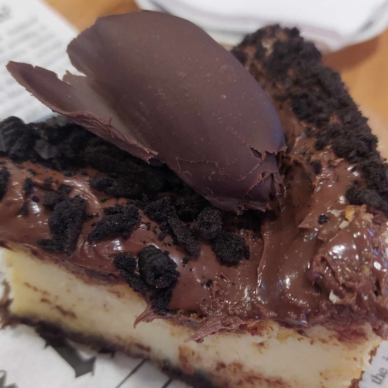 Cheesecake de oreo y nutella.