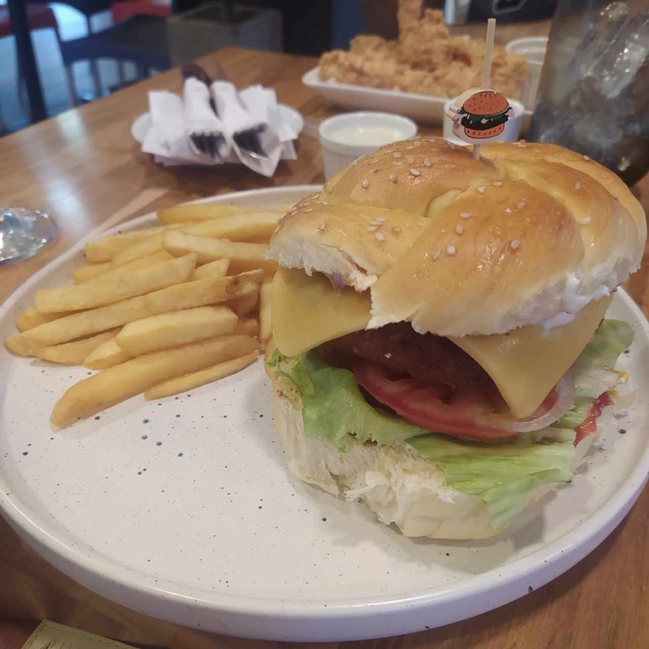 Burger pollo crispy
