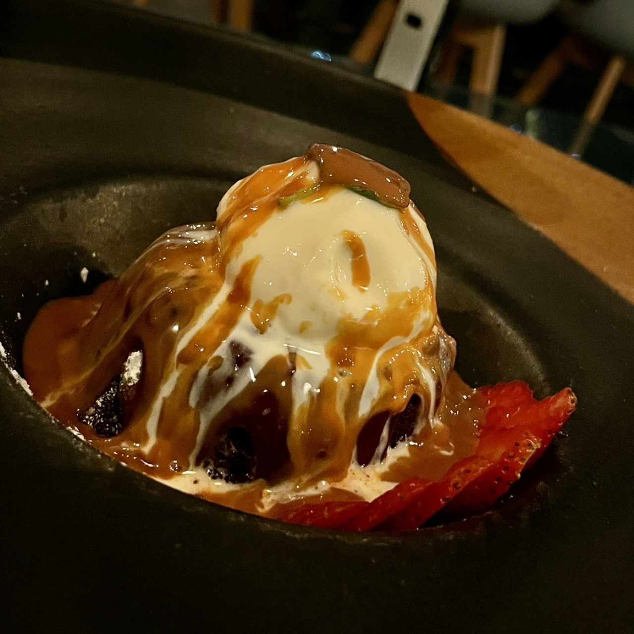 Volcan de chocolate