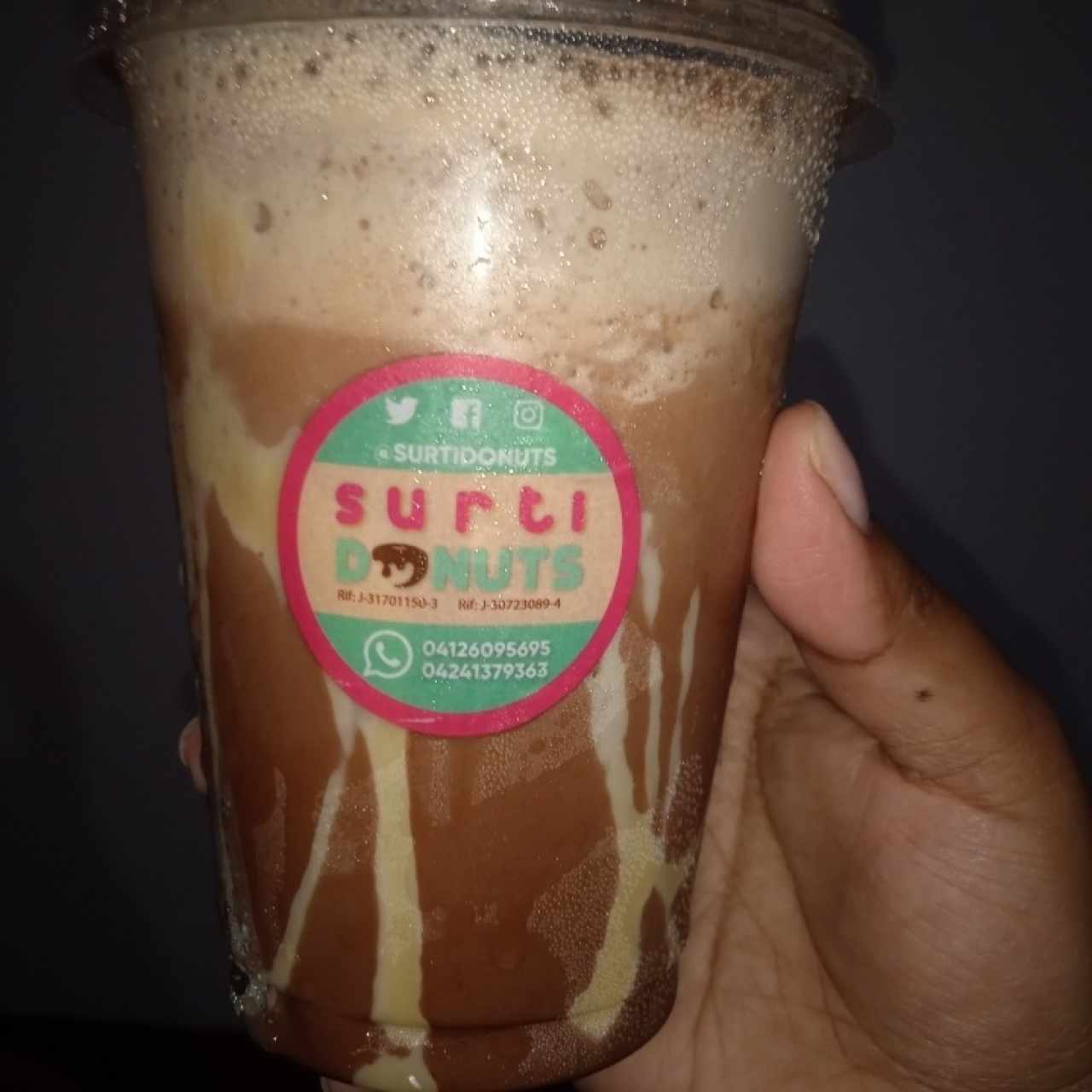Café frío de chocolate