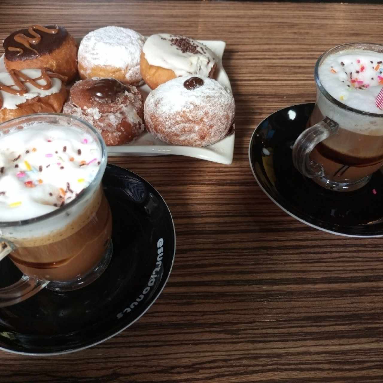 donas rellenas 😊👌🥯🍩☕