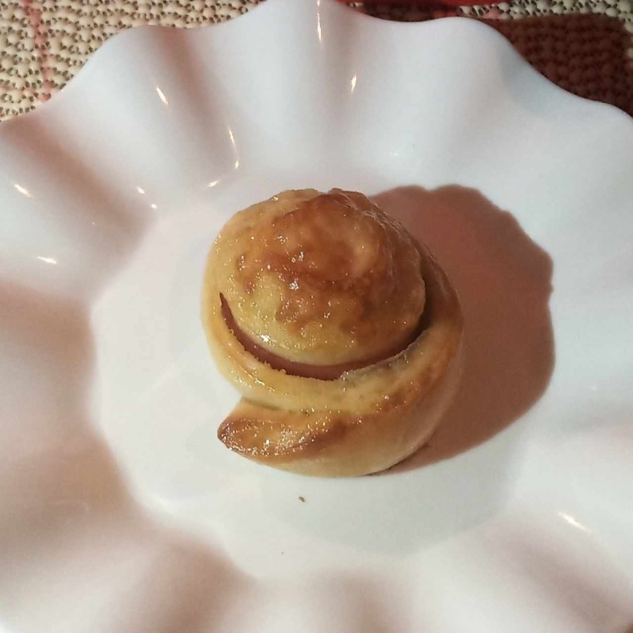 degustación roll de jamón y queso
