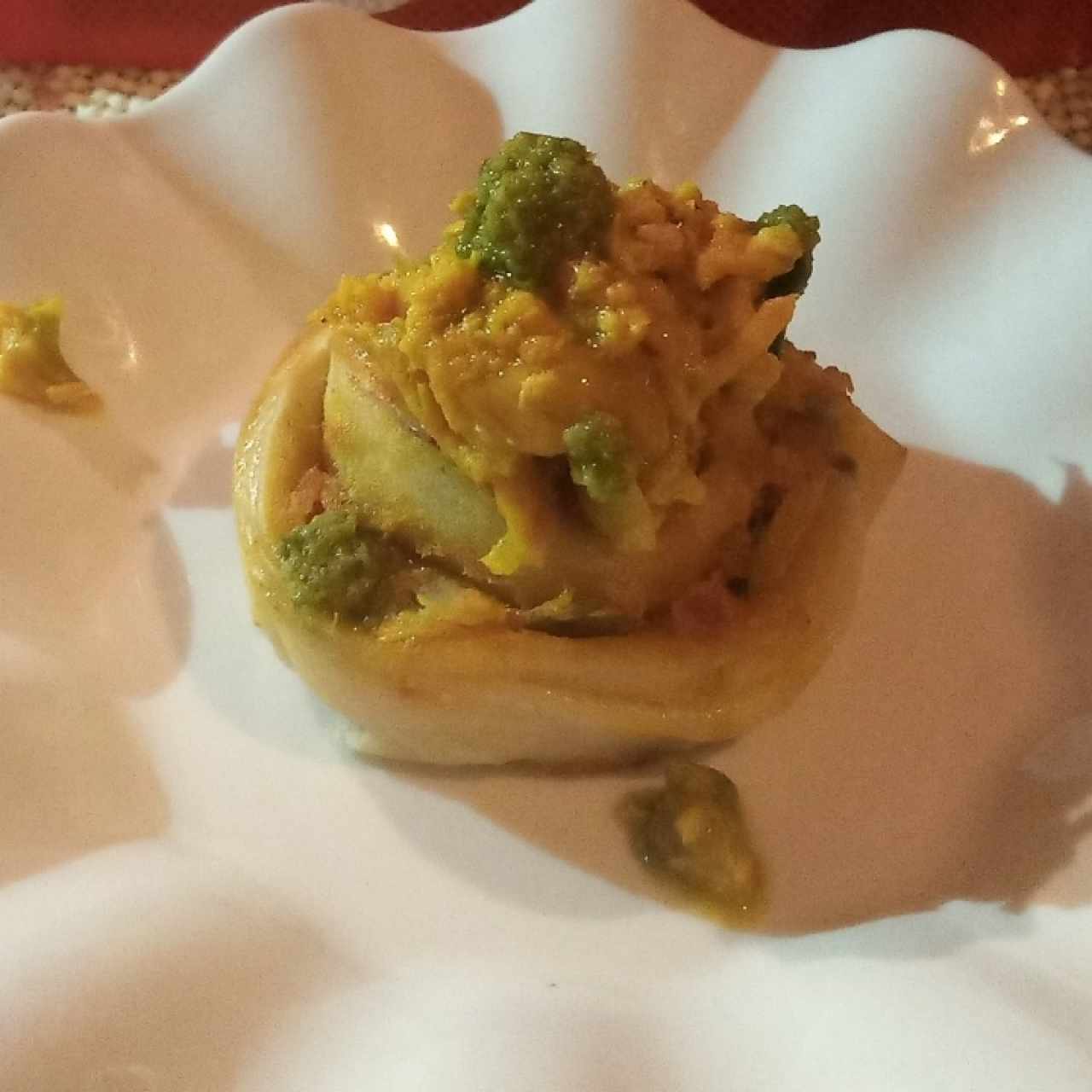 degustación roll de pollo